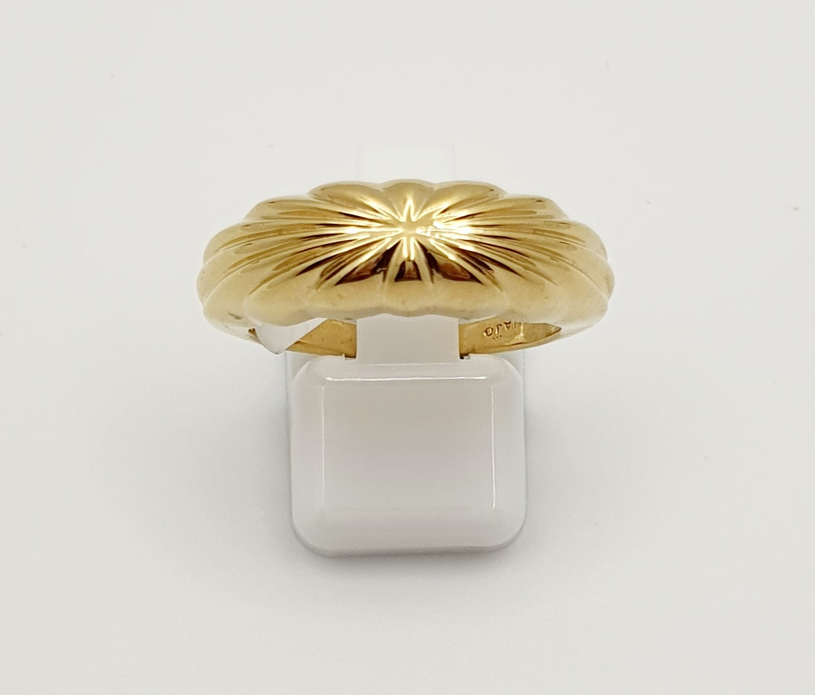 Yellow gold plated dome ring by Najo