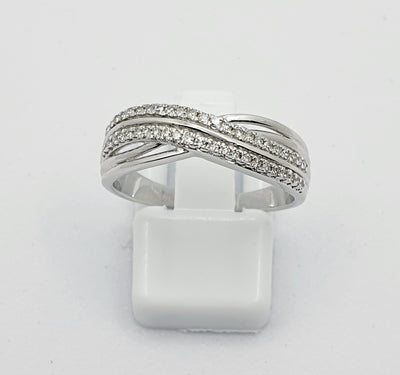 9ct White Gold Diamond Dress Ring 0.18CT TDW
