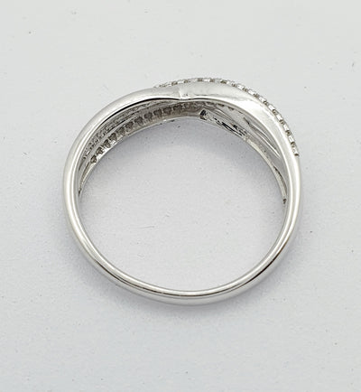 9ct White Gold Diamond Dress Ring 0.18CT TDW