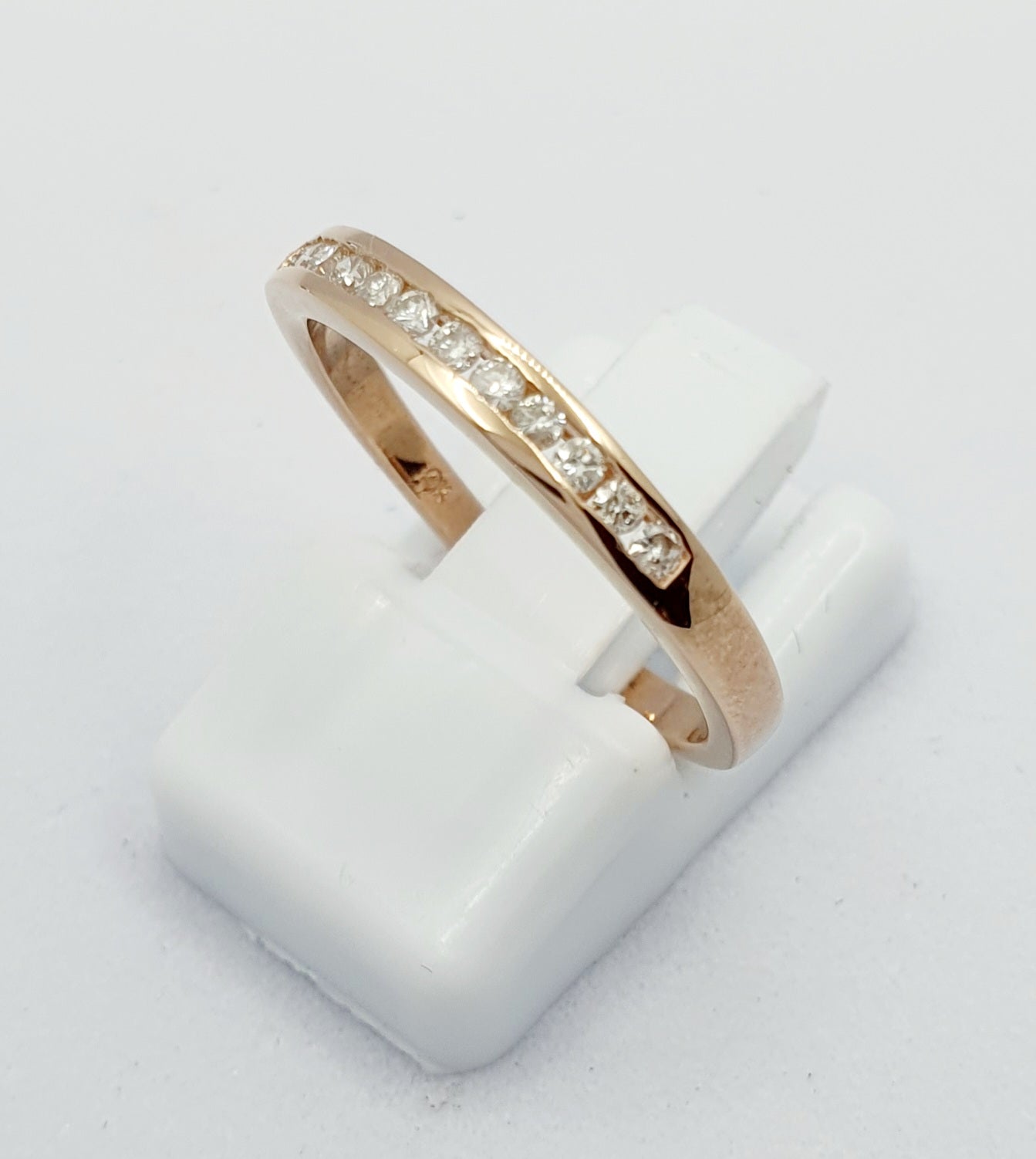 9ct Rose Gold Diamond Ring 0.21ct TDW
