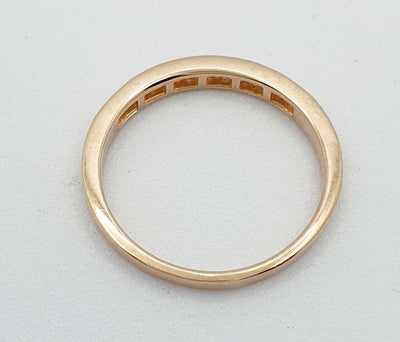 9ct Rose Gold Diamond Ring 0.21ct TDW