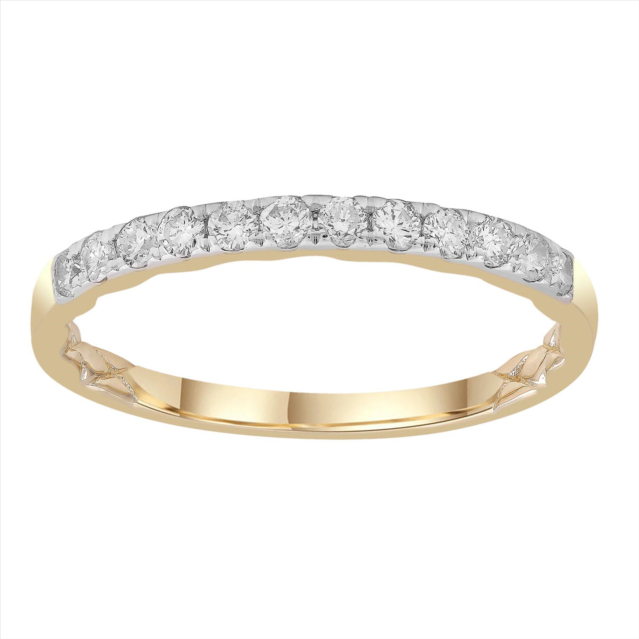 9K Ylw Gold 0.25Ct Hi I1 Diamond Ring