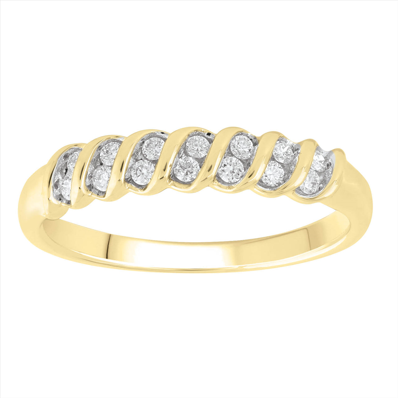 9K Ylw Gold 0.15Ct Hi I1 Diamond Ring