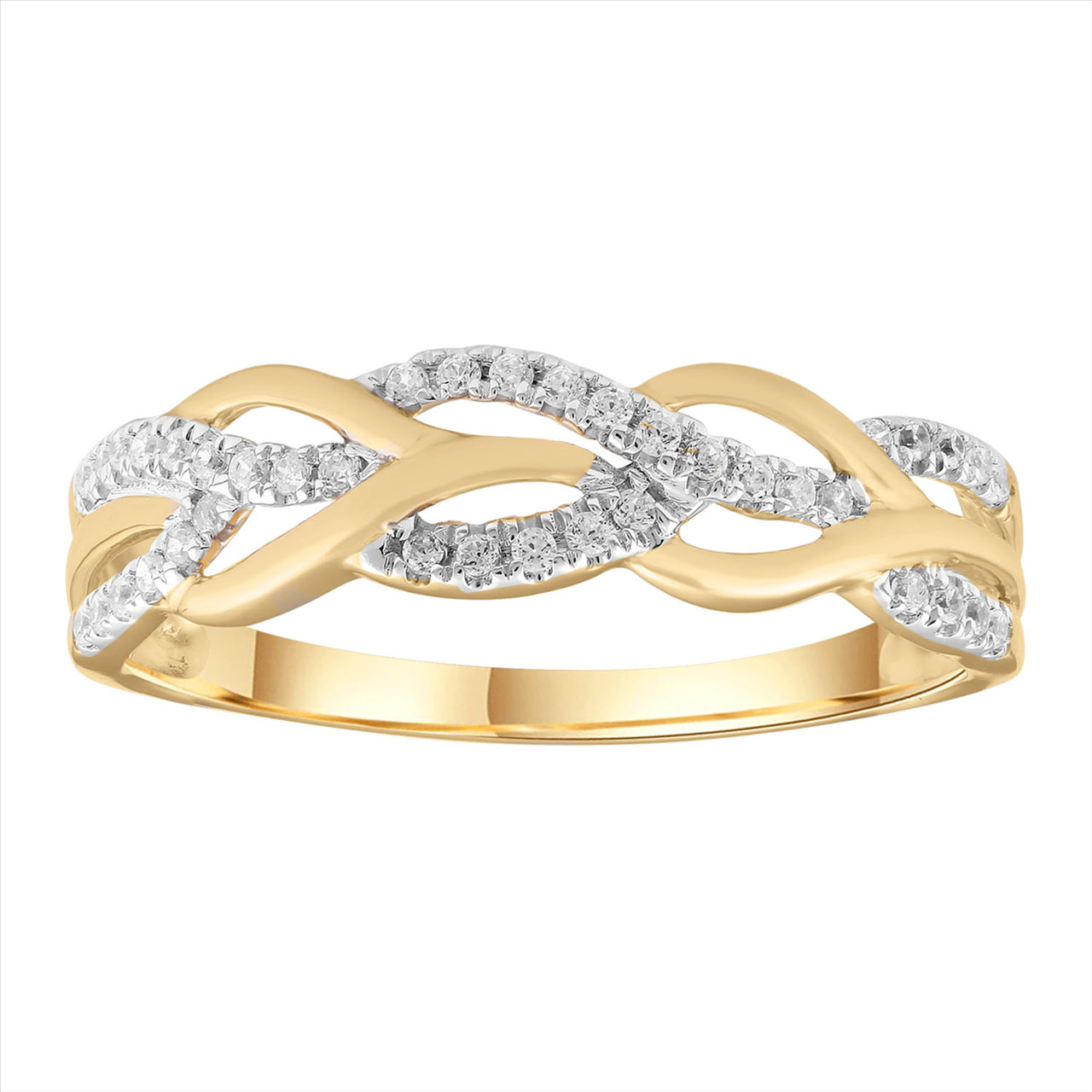 9K Ylw Gold 0.15Ct Hi I1 Diamond Ring