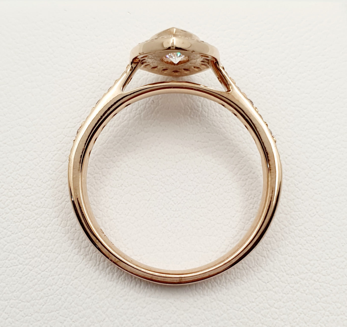 9ct Rose Gold, Marquise Cubic Zircona Ring