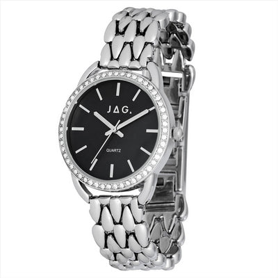 Stainless Steel Jag Ladies Watch Kimberley Black 32.8mm Dial