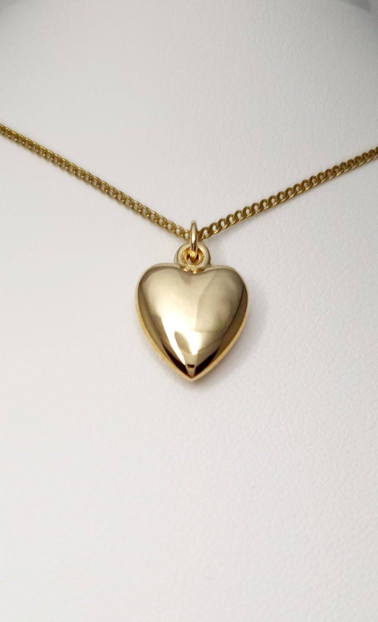 9ct Yellow Gold Heart Pendant