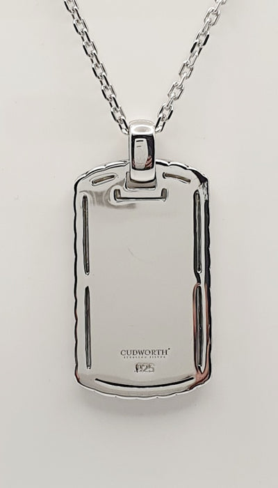 Cudsworth Woven Style, Sterling Silver Pendant on 55cm S/S Chain