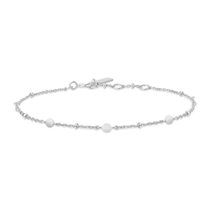 Ania Haie Voyager Silver Disc Station Bracelet 16.5+2Cm