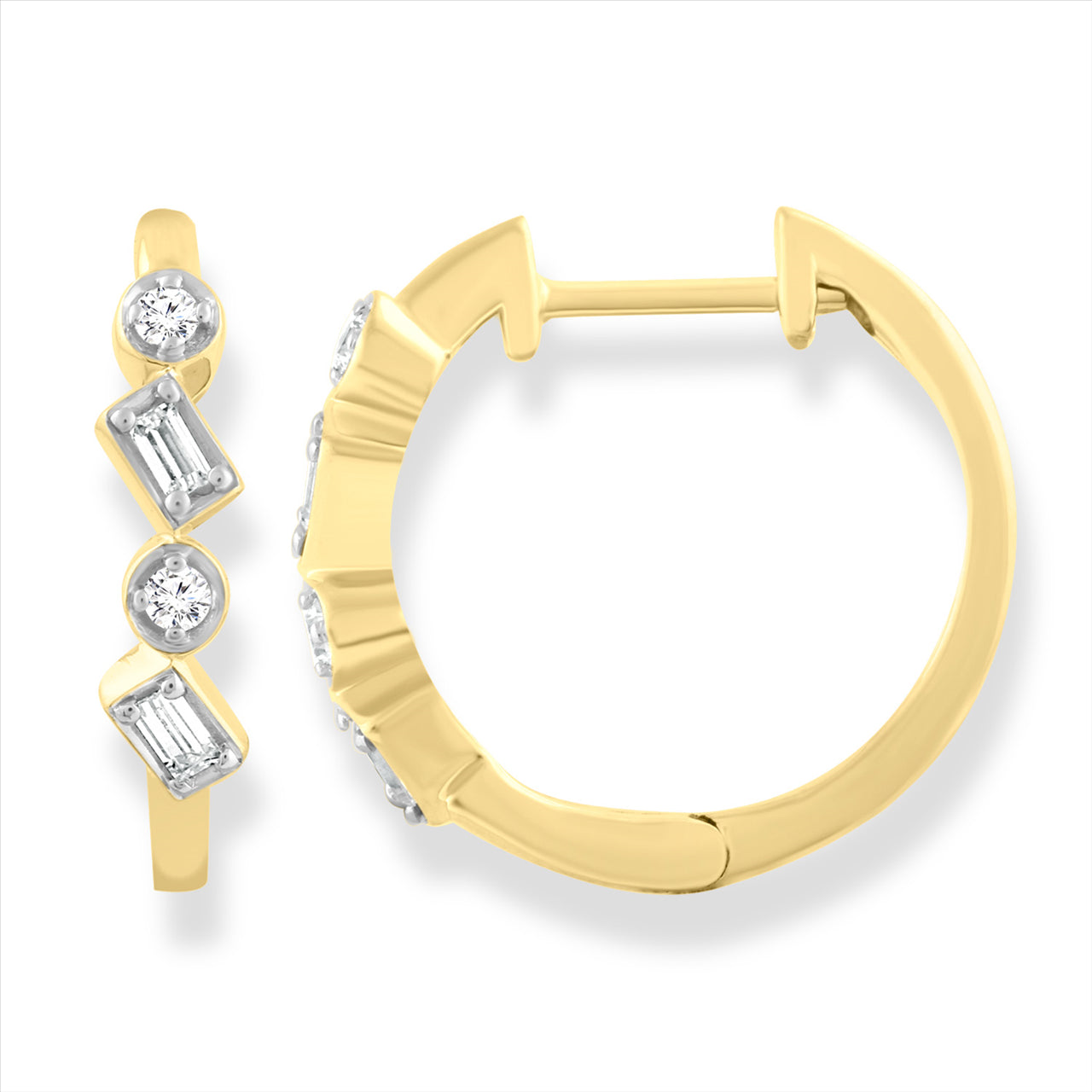 9K Ylw Gold 0.12Ct Hi I1 Diamond E/R