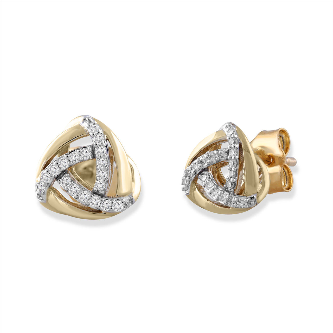 9K Ylw Gold 0.10Ct Hi I1 Diamond E/R