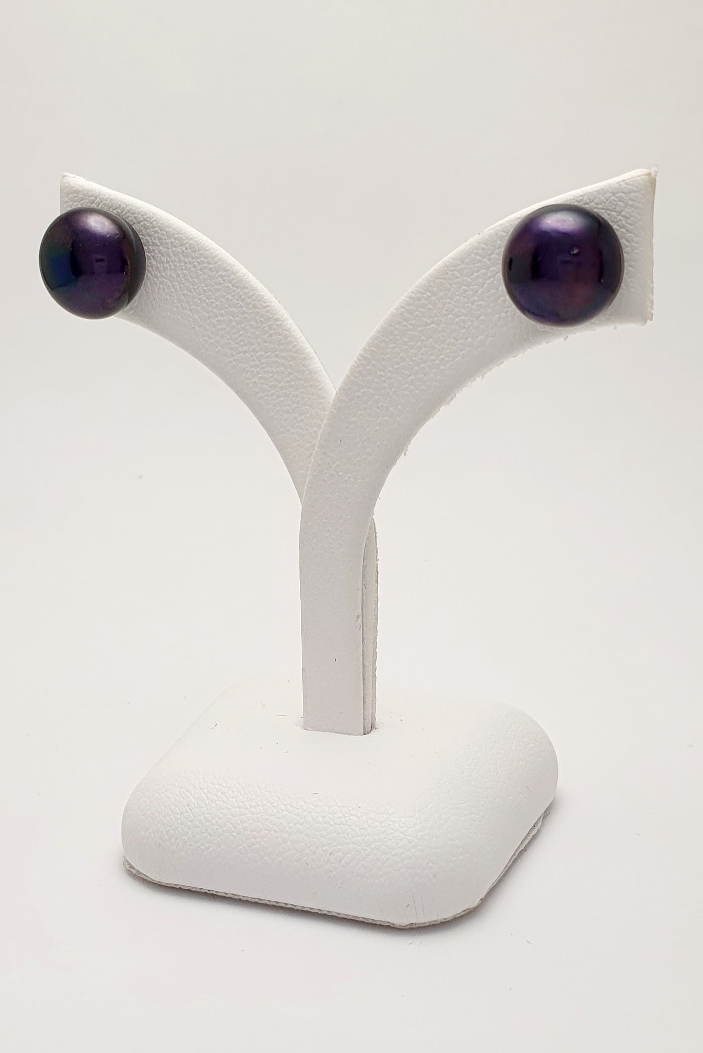 Sterling Silver Dyed Freshwater Pearl Stud Earrings 10mm