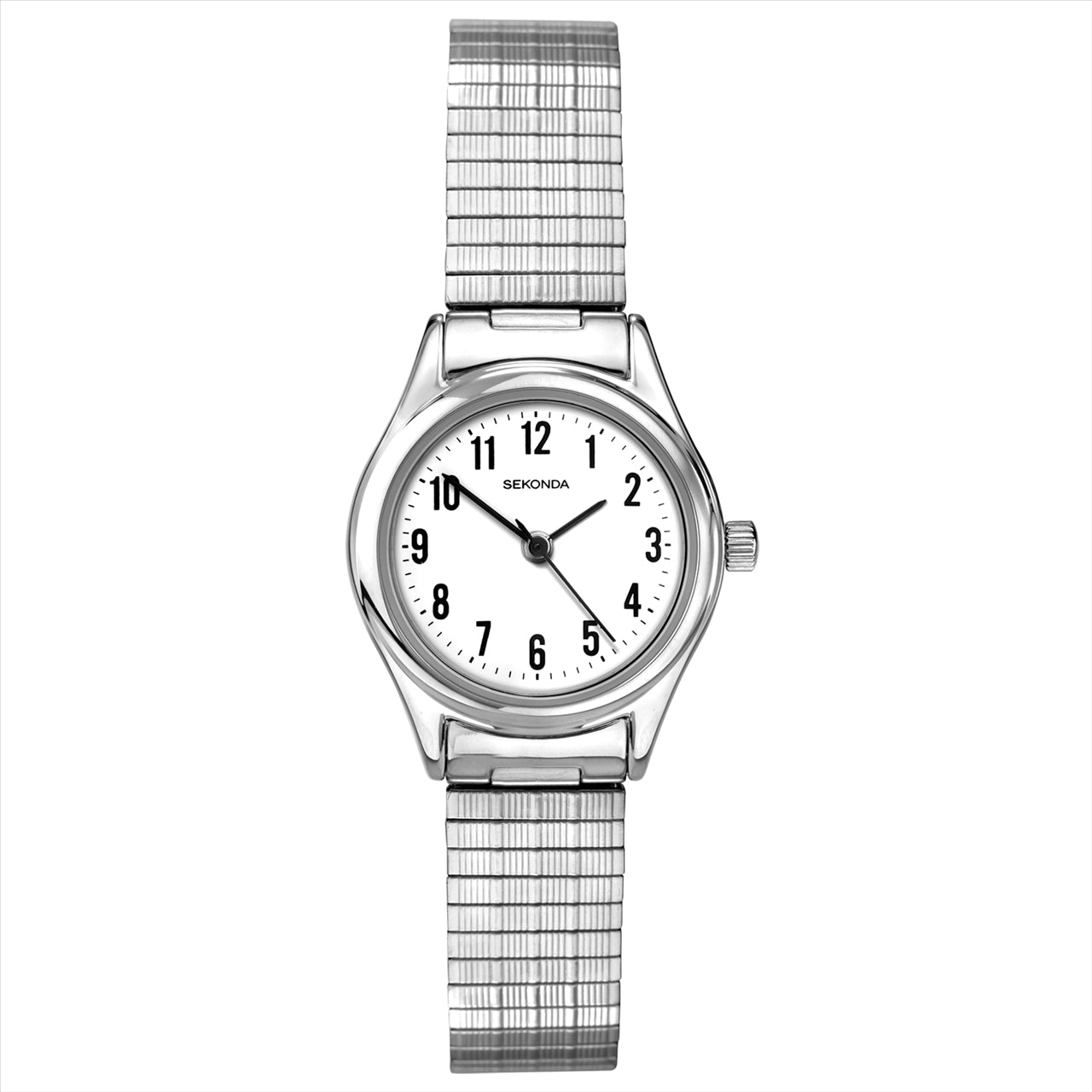 Sekonda Ladies Watch Steel Colour Expander White Dial 30M