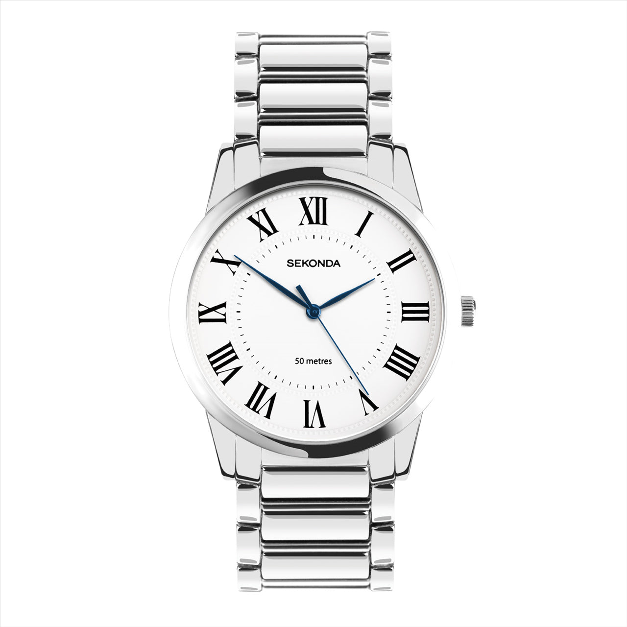 #5 Beaumont Wht Di Silver B/L 40Mm