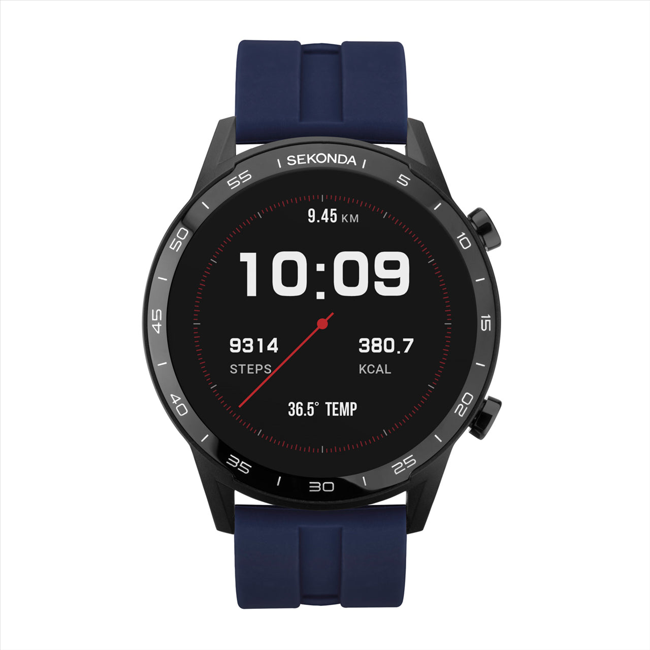 Smart Active Black Blue Silver Strap 45Mm case Smart Watch