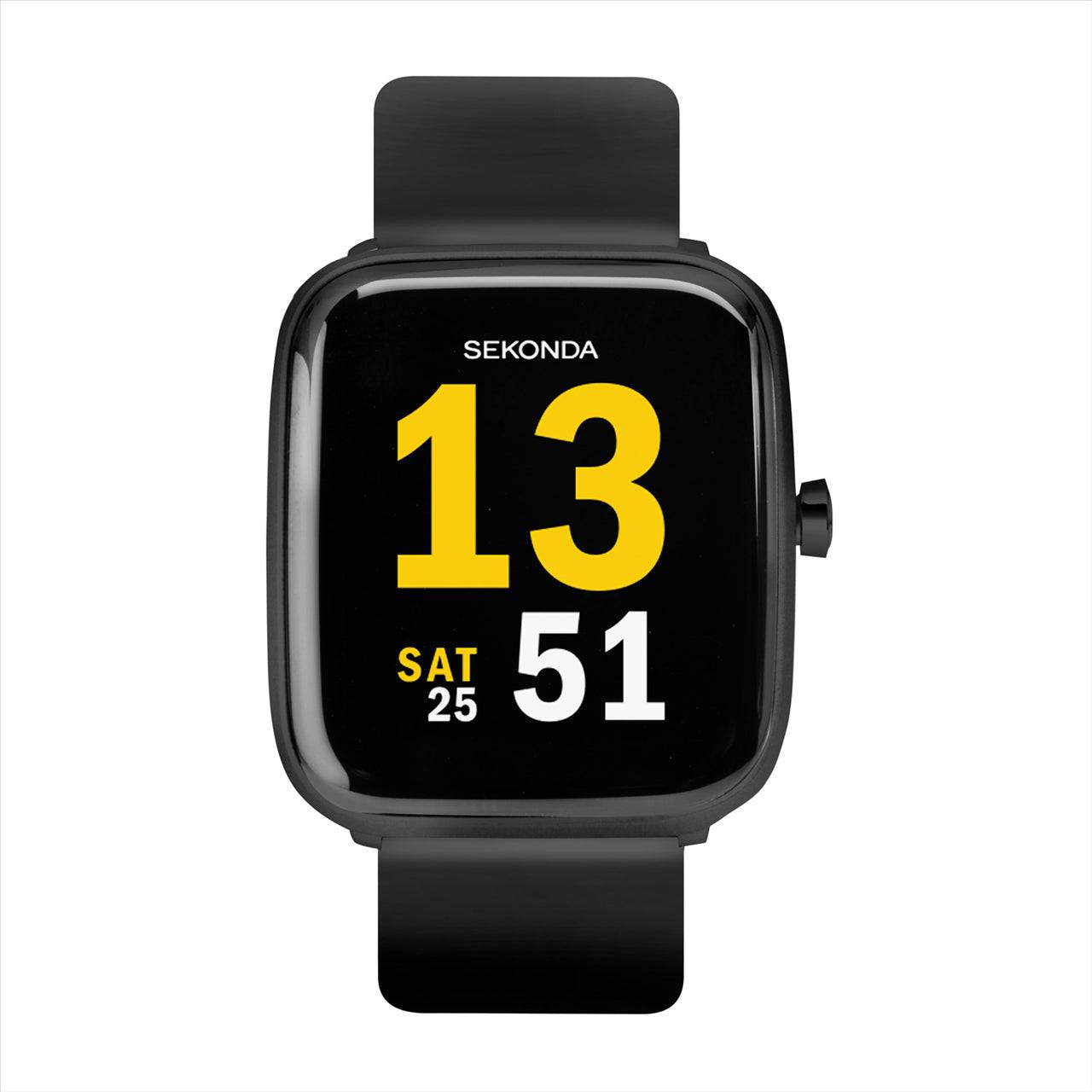 Smart Motion Black Case Silicon Strap 36Mm case Smart Watch