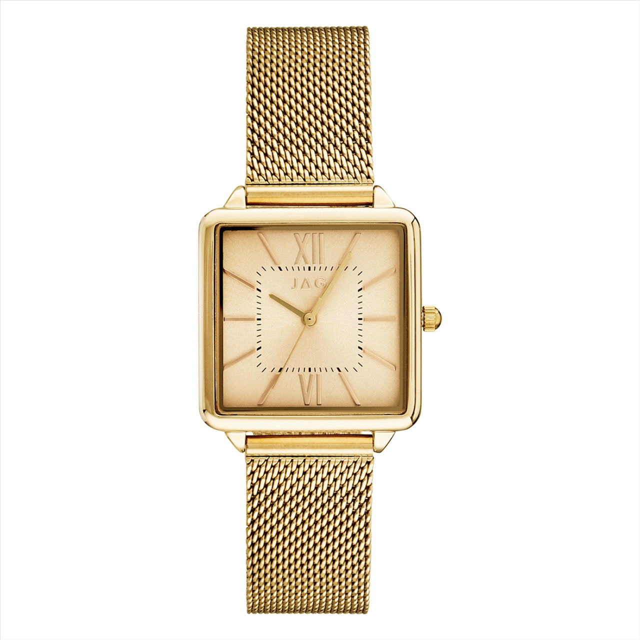 JAG LADIES WATCH #4 MALVERN GOLD DIAL IPG 28MM IPG BLT