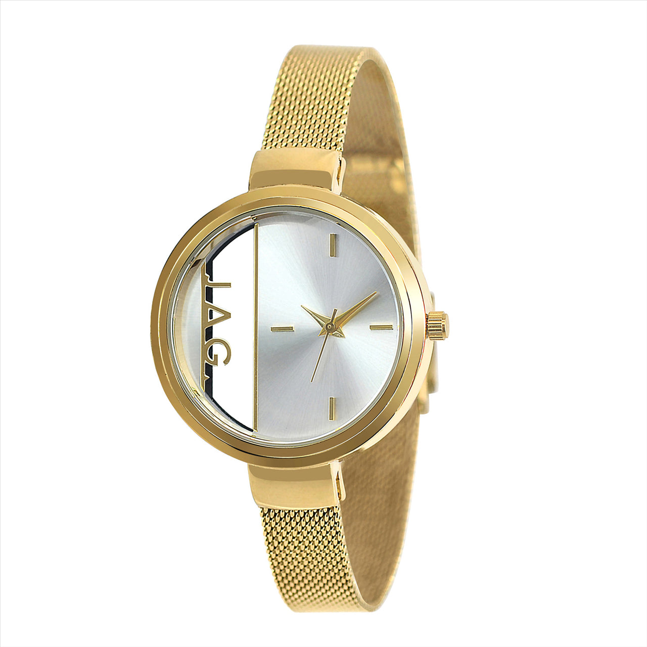 Jag Ladies Watch #5A Renmark Sil Dial Ipg 34Mm Ipg Blt