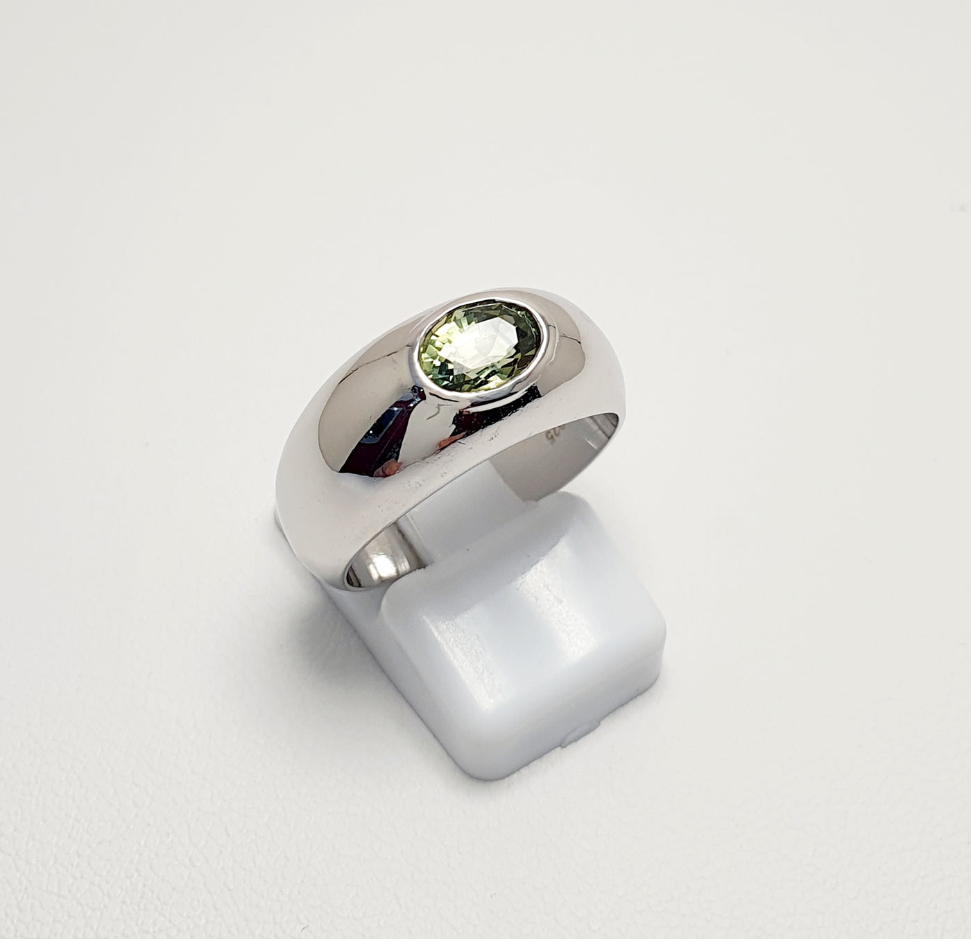 Sterling Silver Parti Coloured Sapphire Ring