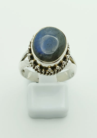 Sterling Silver Labradorite Ring Size 7/ N 1/2