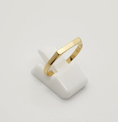 18K Gold, filled, Flat Top Ring Size 7/N