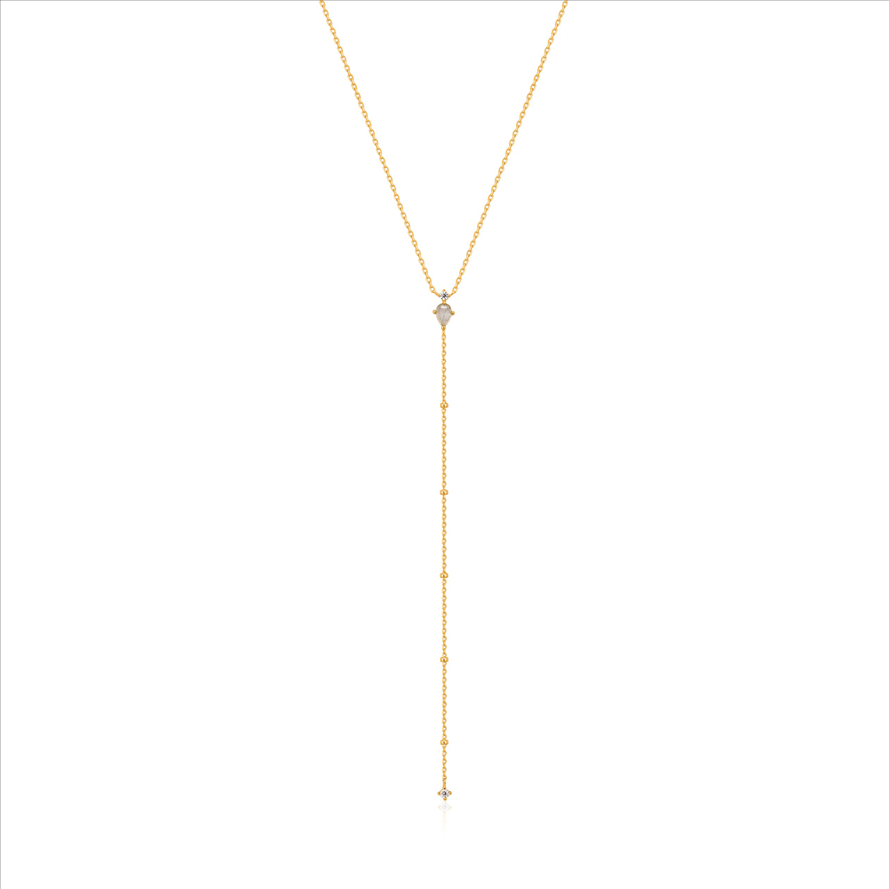 Ania Haie S/S Gold Plated Midnight Y Necklace