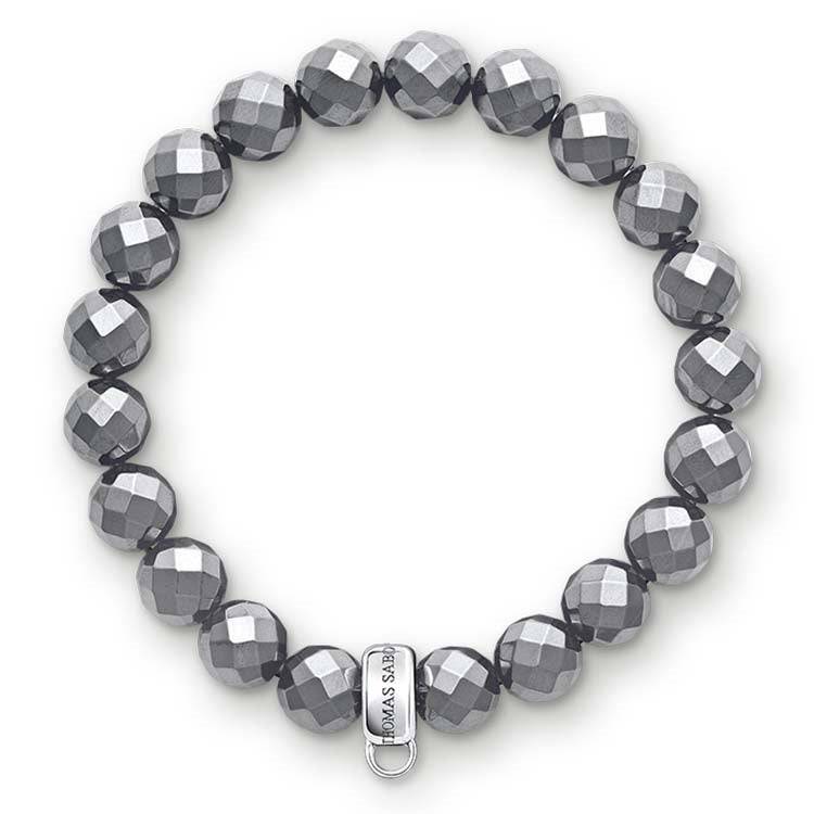 Thomas Sabo Charm Club Hematite Bracelet 17.5Cm