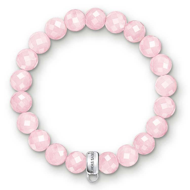 Thomas Sabo C/Club Round Rose Quartz B/Let 17.5Cm