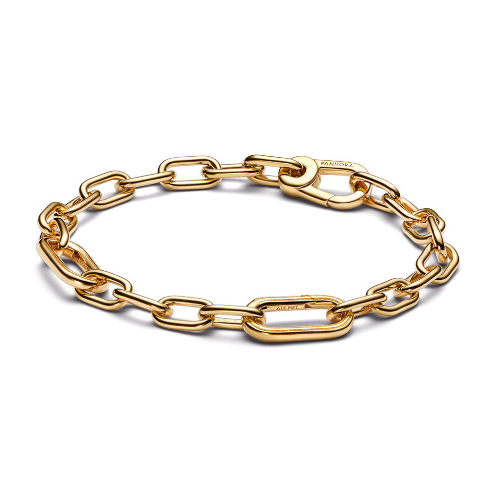 14K Gold-Plated Small Link & Large Opening Link's Bracelet