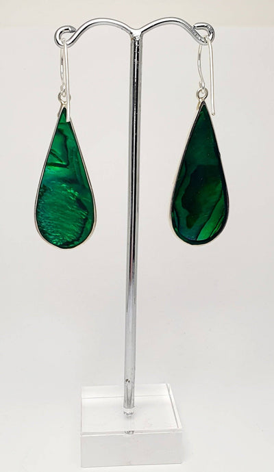 Sterling Silver Paua Dragonfly Shell Earrings