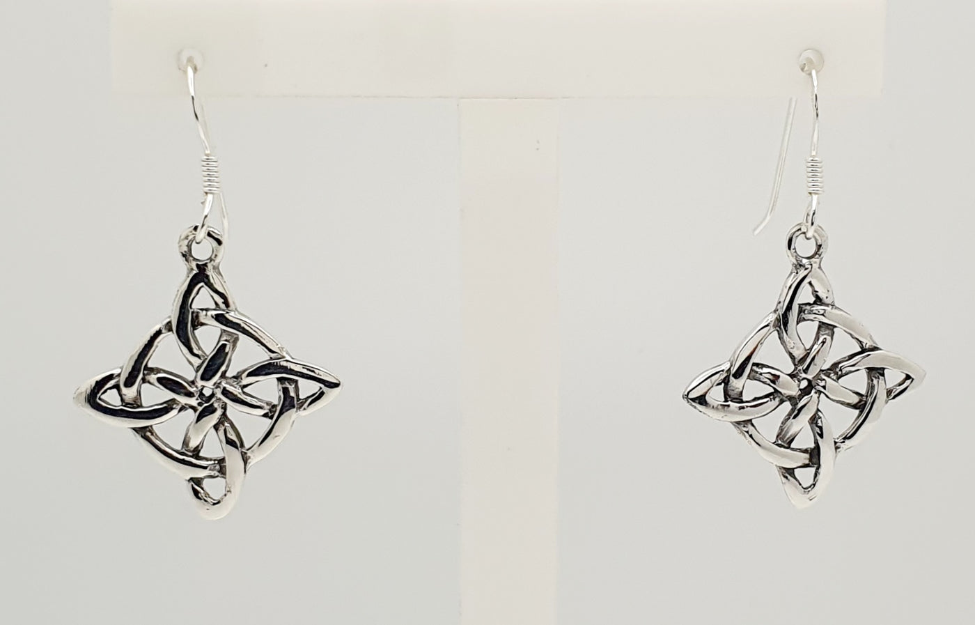 Sterling Silver Witches Knot 25mm Earring Drop 35mm