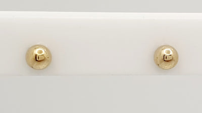 18K Gold, Filled, 3mm Ball Stud Earings