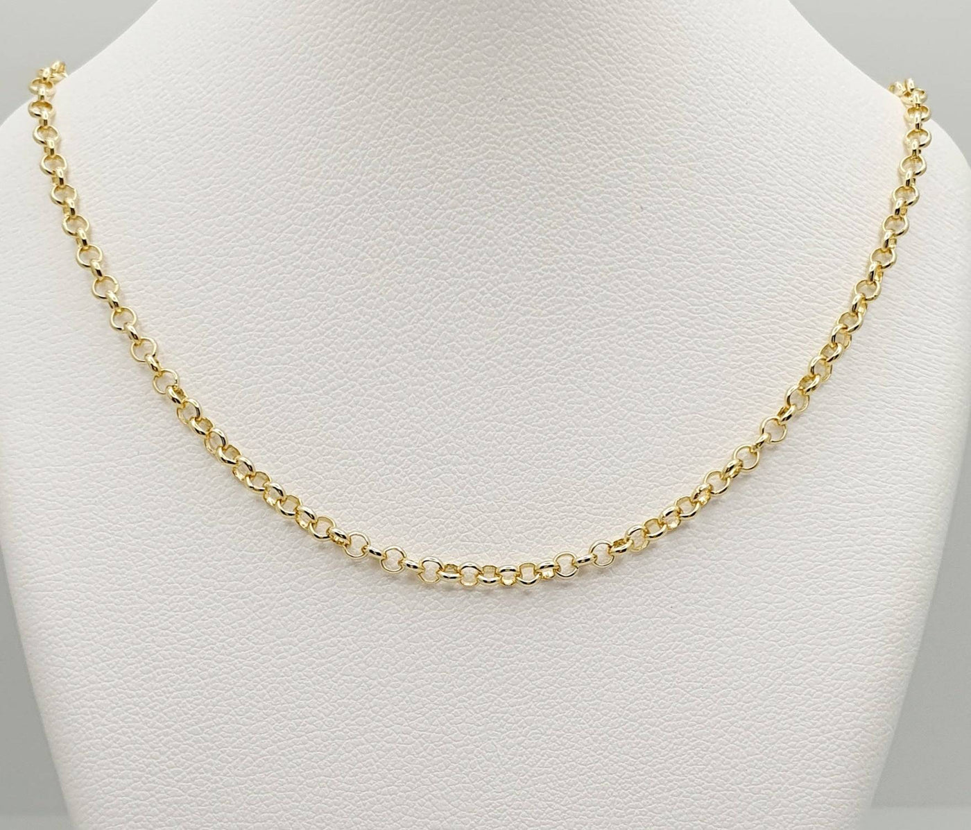 18K Gold, Filled, 2.5mm Rolo Chain 60cm