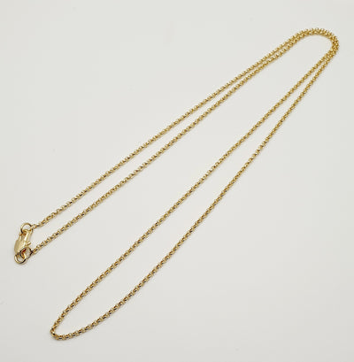 18K Gold, Filled, 1.5cm Rolo Chain 60cm