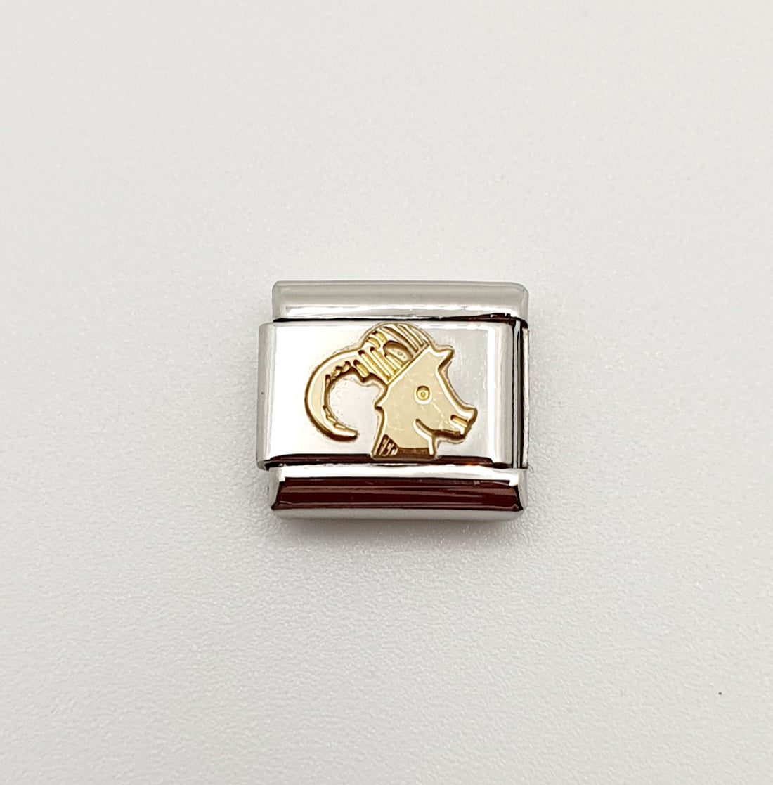 Nomination Charm Link "Capricorn" Stainless Steel with 18k Gold Plate, 0300104 10