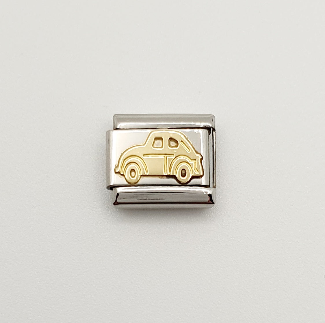 Nomination Charm Link "Car" Stainless Steel with 18k Gold Plate, 030108 05