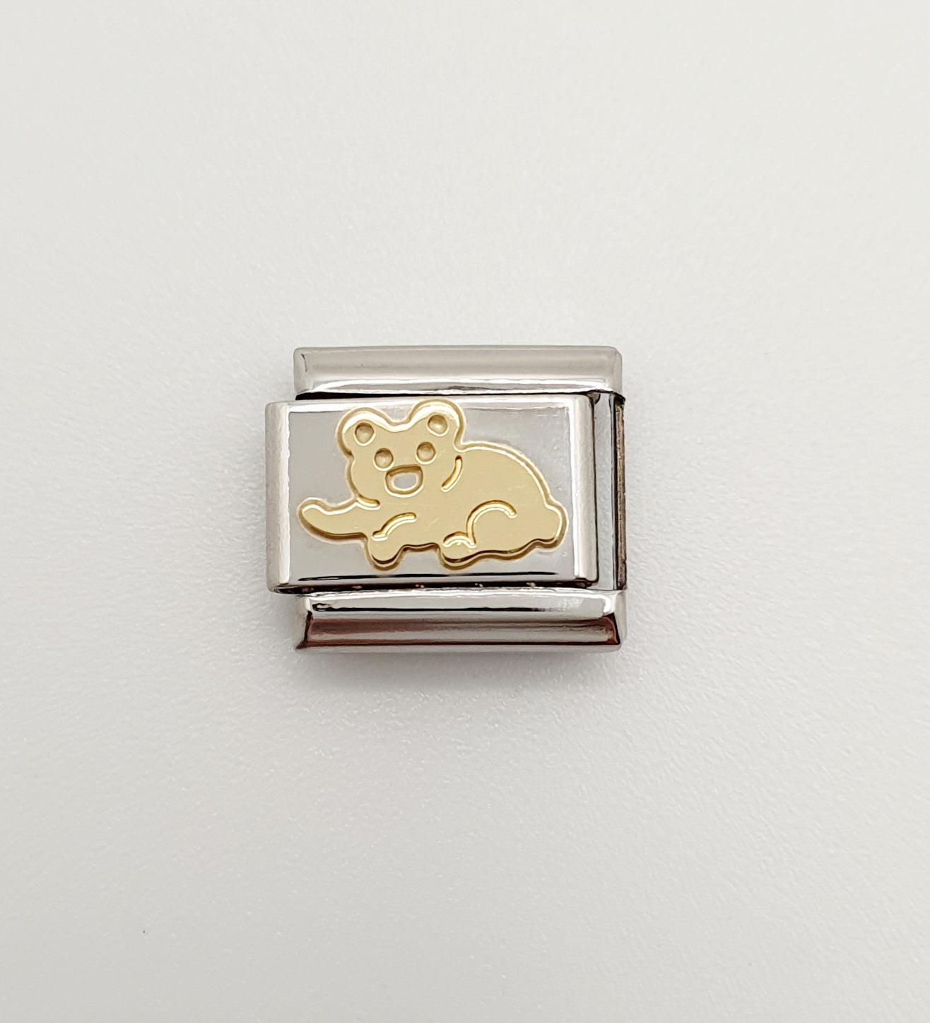 Nomination Charm Link "Koala" Stainless Steel with 18k Gold Plate, 030112 04