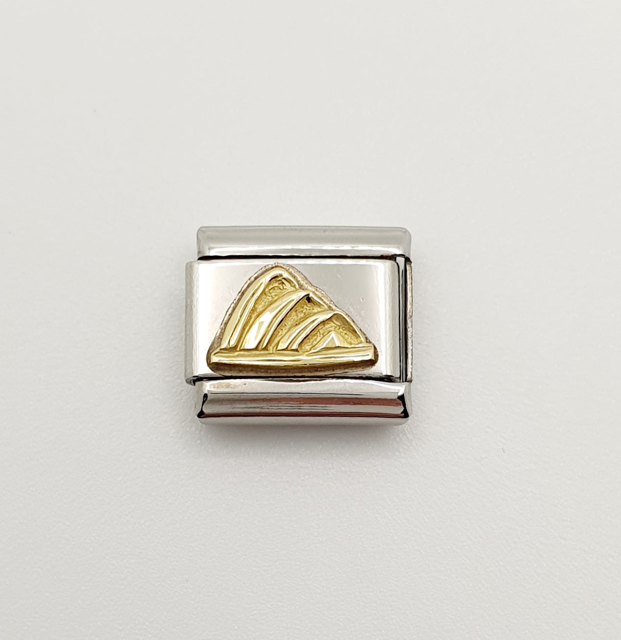 Nomination Charm Link "Opera House" Stainless Steel with 18k Gold Plate, 030123 06