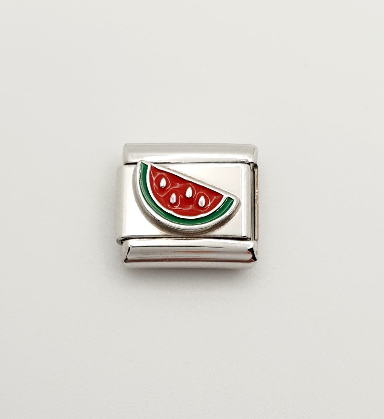 Nomination Charm Link "Watermelon" Stainless Steel with Enamel & 925 Silver, 330202 42