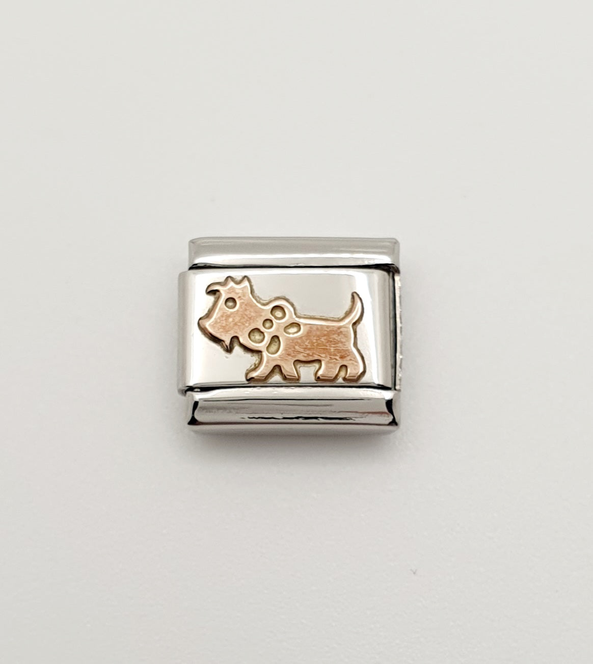 Nomination Charm Link "Dog" Stainless Steel with 9k Rose Gold, 430104 10