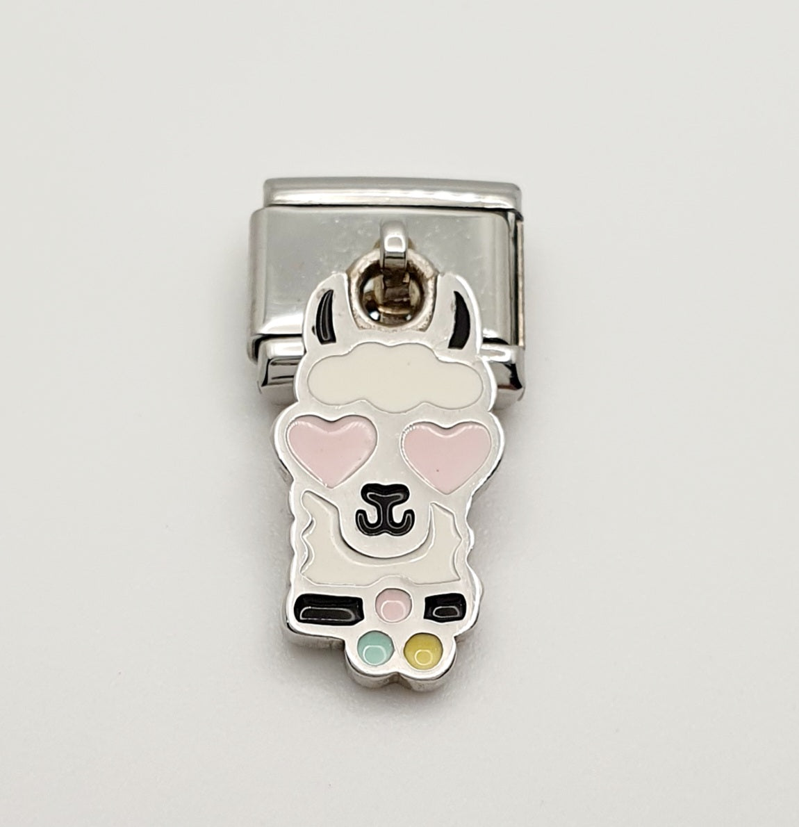 Nomination Charm Link "Llama Head" Stainless Steel with Enamel & 925 Silver, 331805 15