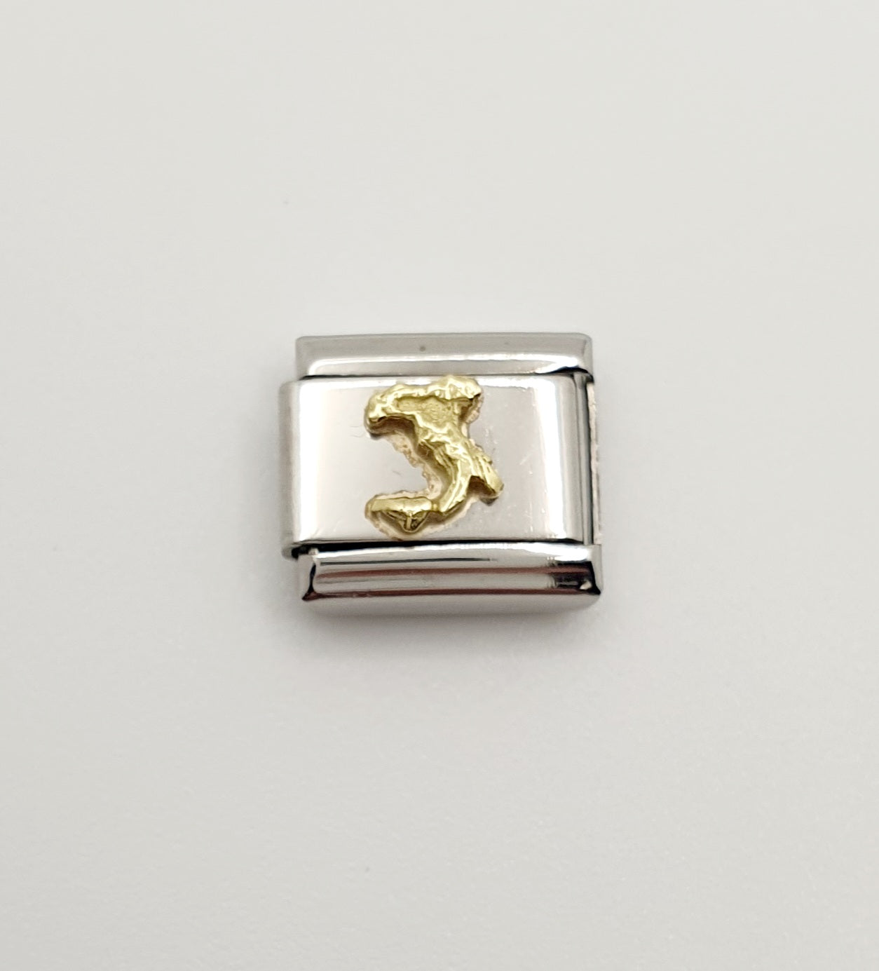 Nomination Charm Link "Italy" Stainless Steel with 18K Gold, 030122 01