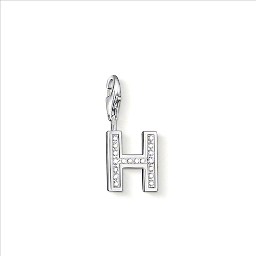 charm Club cc230 Letter H w/cz