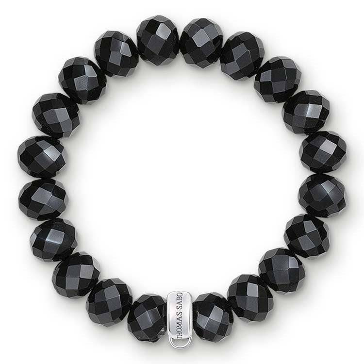 C/CLUB BLACK OBSIDIAN BRACELET 19cm