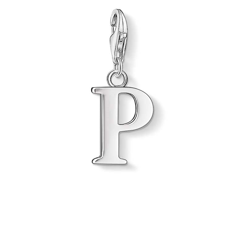 C/Club CC182 Sterling Silver Letter P Charm