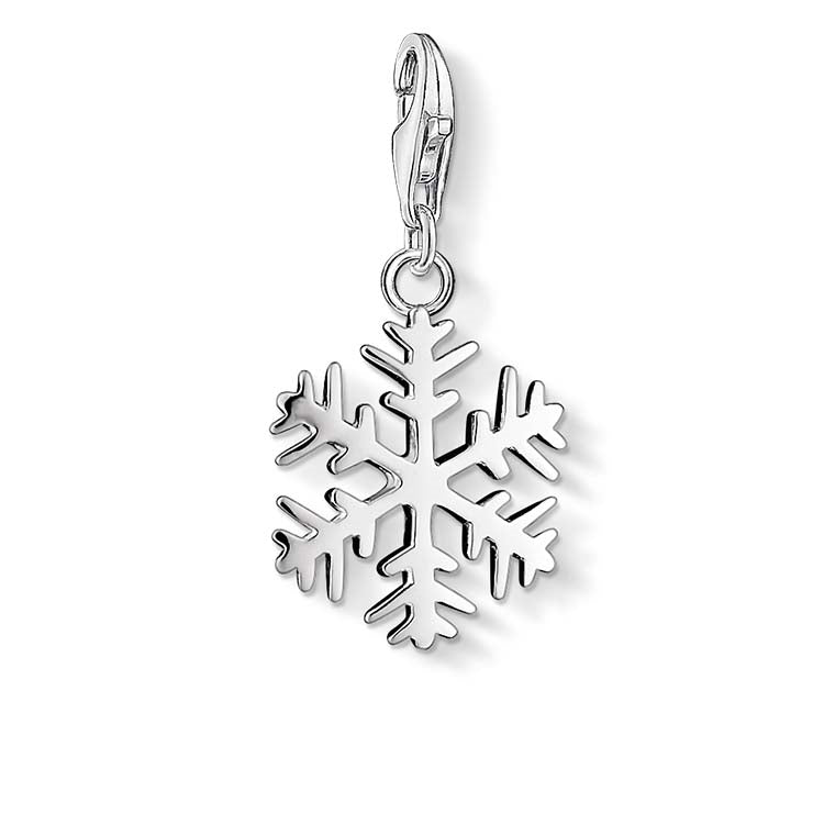 Thomas Sabo Charm Club Sterling Silver Snow Crystal Charm