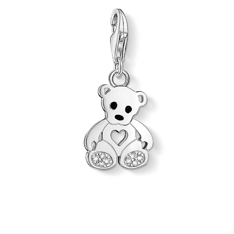 C/Club CC1119 Cubic Zirconia Teddy Bear Charm