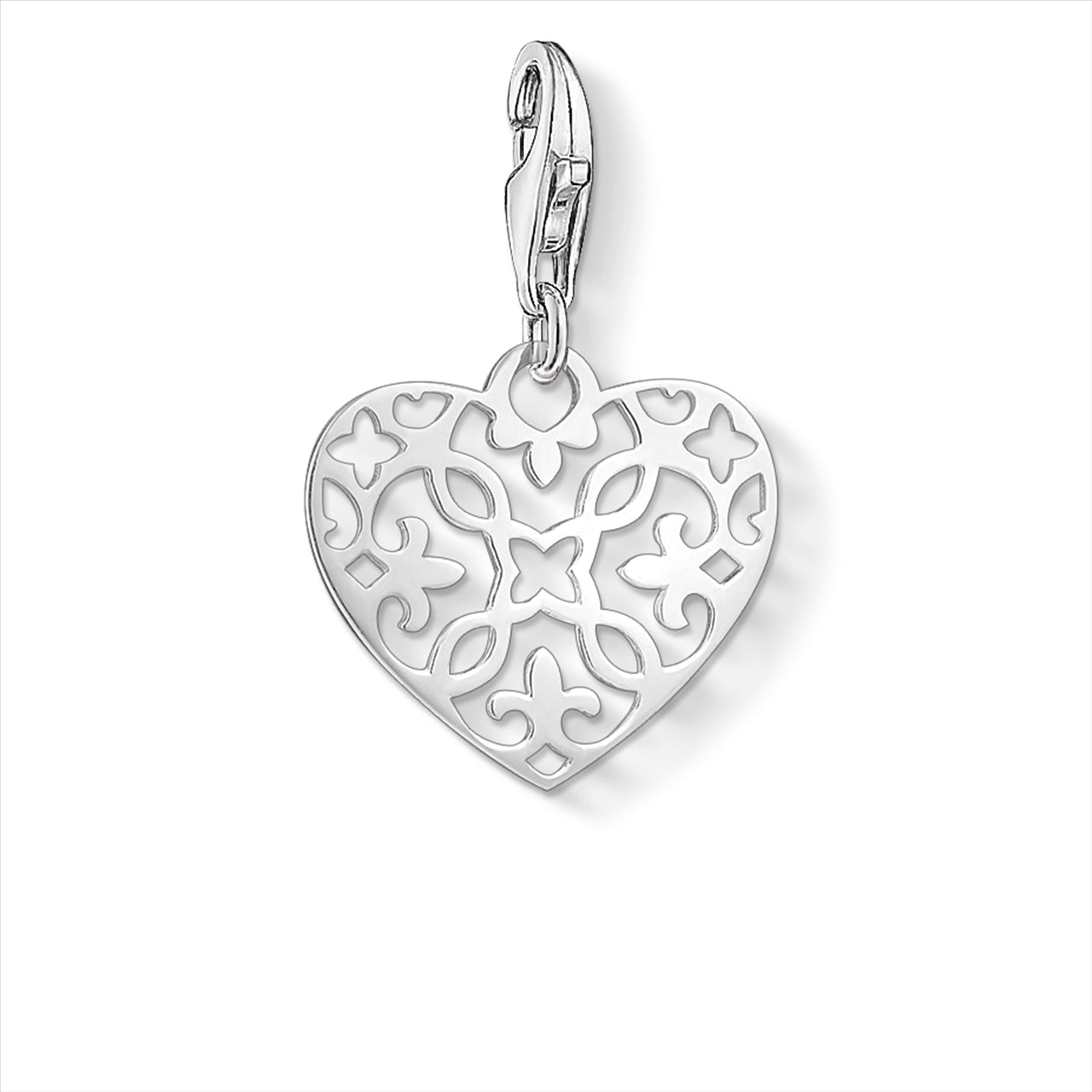 Thomas Sabo Charm Club Sterling Silver Arabesque Heart Charm