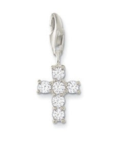 Thomas Sabo Charm Club Sterling Silver & Cz Cross Charm