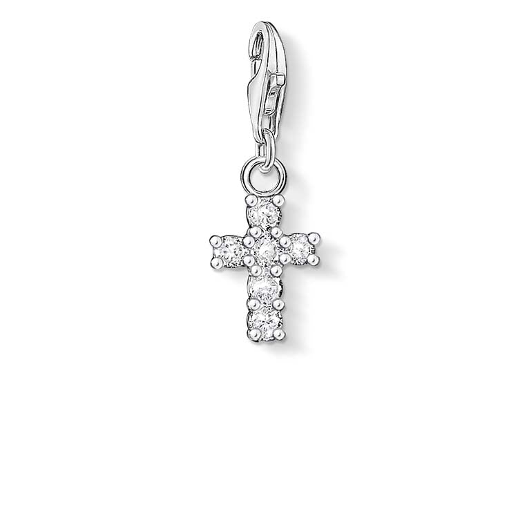 Thomas Sabo Charm Club Sterling Silver & Cz Cross Charm